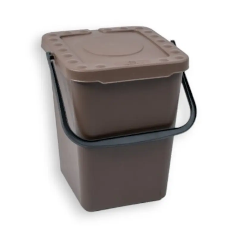 CUBO CERRADO 10 LT PARA RECOGIDA DE RESIDUOS ORGÁNICOS ECOPLUS "UT2"