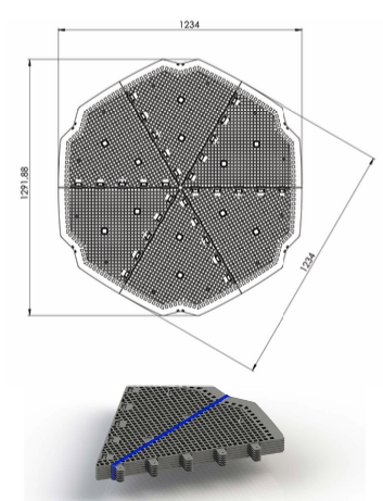 Base anti-roedores hexagonal para Compostys H1, H2, H3