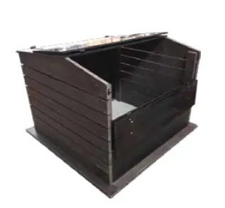 Cajón estructurante 1000L en plástico reciclado