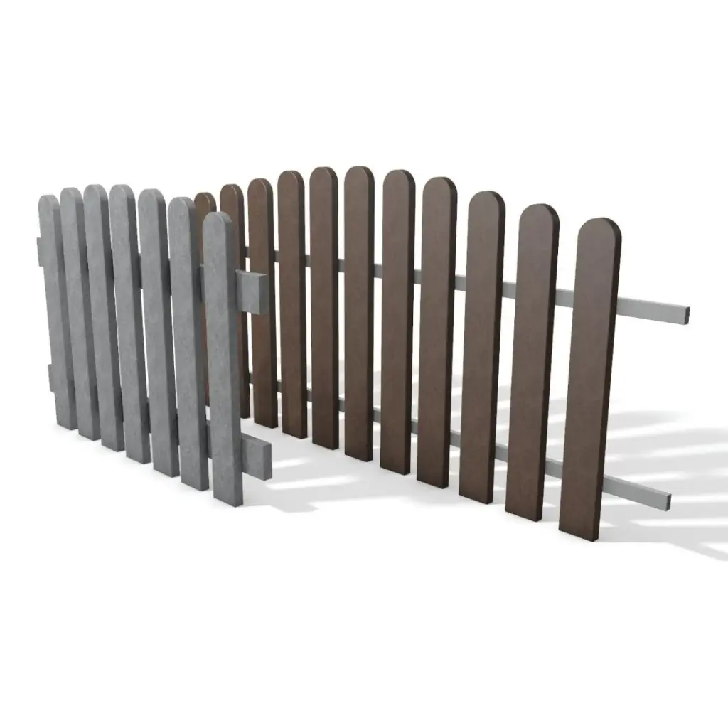 Puerta para Vallado perimetral plástico reciclado 1 m