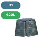 Compostador H1 620L plástico reciclado Compostys