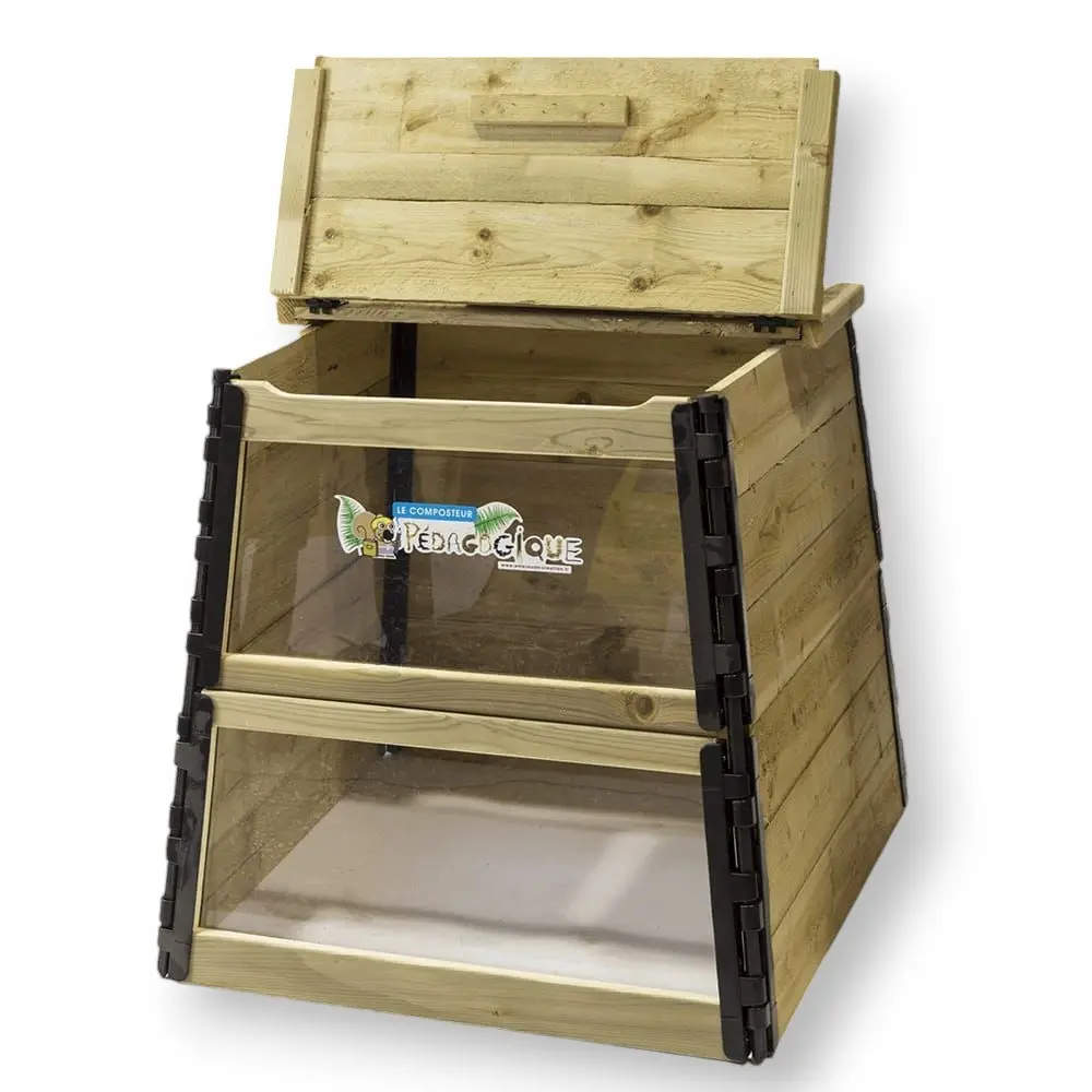 Compostera Educativa Vermican 400L 100% plástico reciclado