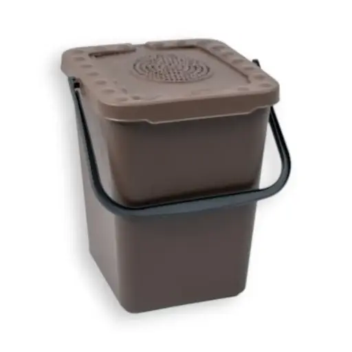 [ECPD10UT2] CUBO CERRADO TAPA AIREADA 10 LT PARA RECOGIDA DE RESIDUOS ORGÁNICOS ECOPLUS "UT2"