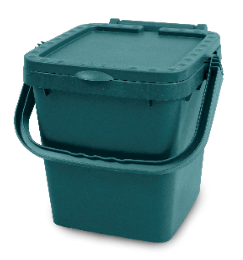 CUBO PARA RECOGIDA DE RESIDUOS ORGÁNICOS 20 LT  ECOPLUS  "UT2"