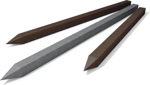 [RB090200] Wüüd Poste plástico reciclado 90x90x2000 mm