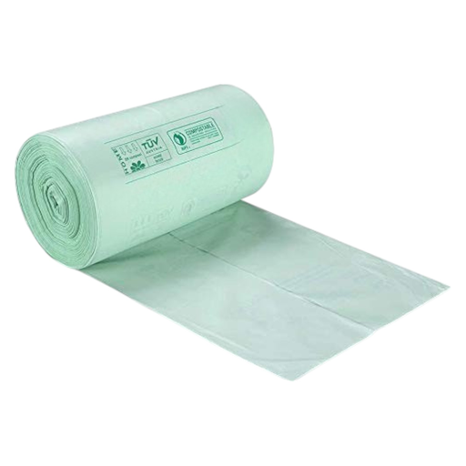 [60x70,20u,18my] Rollo 20 bolsas compostables 40L