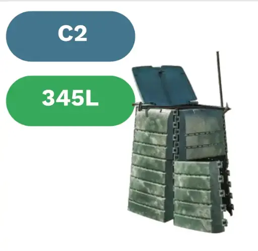 [02-C2] Compostador C2 345L plástico reciclado Compostys