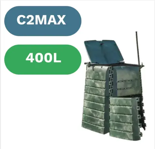 [02-C2+] Compostador C2 MAX 400L plástico reciclado Compostys